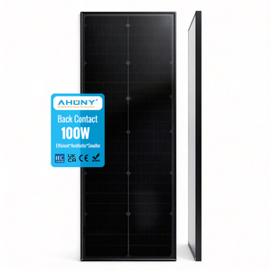 Panneau solaire en verre 100W avec cellules BC à haut rendement (25,8%), boîtier <span class=keywords><strong>de</strong></span> jonction IP67/IP68 pour connecteur, pour système <span class=keywords><strong>de</strong></span> réseau RV, bateau - Product Image 6