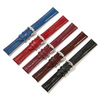 Bracelet de montre en cuir véritable à motif lézard Bandjoy, 16 mm, 18 mm, 20 mm, 22 mm, 24 mm, bracelet de remplacement