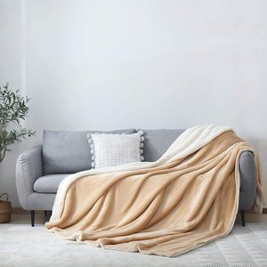 <span class=keywords><strong>Coperta</strong></span> trapuntata in <span class=keywords><strong>piumino</strong></span> di agnello a doppia faccia <span class=keywords><strong>coperta</strong></span> doppia in flanella tinta unita in poliestere coperte e plaid personalizzati - Product Image 2
