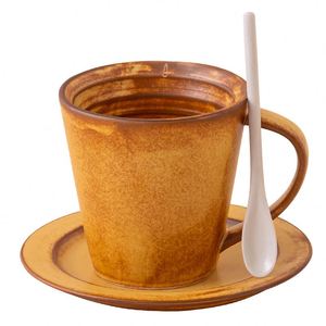 Taiwan Handmade Rock Clay Rough Pottery Retro Japanese Style Coffee Mug Ceramic Drip Bag Coffee Cup - Product Image 4