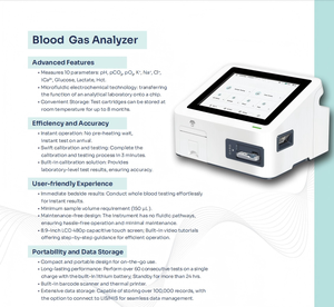 Analizador Automatizado Veterinario <span class=keywords><strong>de</strong></span> Gases en <span class=keywords><strong>Sangre</strong></span>, Bioquímica y Electrolitos <span class=keywords><strong>de</strong></span> 37 Parámetros para Uso Humano y Veterinario, Libre <span class=keywords><strong>de</strong></span> Mantenimiento - Product Image 4