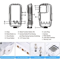 Kedatangan Baru PULUZ 40m/130ft Casing Anti Air untuk iPhone 13 Mini / 12 Mini, Penutup Pelindung Bawah Air untuk Pengambilan Foto dan Video