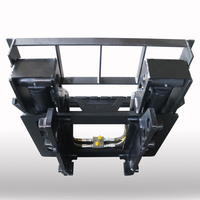 Attache de chariot élévateur hydraulique sans palette pour un chargement efficace des sacs de céréales en entrepôt logistique