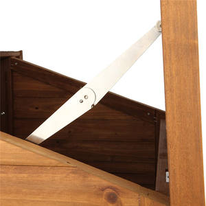 חיצוני מוצק עץ מזג אוויר הוכחת כלב בית לחיות מחמד מוצרי כלב כפרי בית - Product Image 5