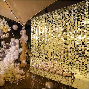Panneaux <span class=keywords><strong>de</strong></span> <span class=keywords><strong>fond</strong></span> à paillettes Shimmer Walls <span class=keywords><strong>Photo</strong></span> Background pour décorations d'anniversaire <span class=keywords><strong>Mariage</strong></span> Fiançailles Anniversaire - Product Image 2