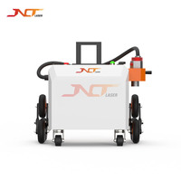 Laser de décapage de rouille 500W sur chariot pour l'élimination de la corrosion des roues de wagon, des bogies de locomotives et des trains, avec anneau de levage pour la réduction de charge