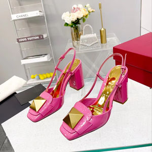 Mocassini da <span class=keywords><strong>donna</strong></span> <span class=keywords><strong>con</strong></span> tacco quadrato in vernice rosa <span class=keywords><strong>con</strong></span> strass alti 9cm <span class=keywords><strong>scarpe</strong></span> da festa Slip-On - Product Image 1