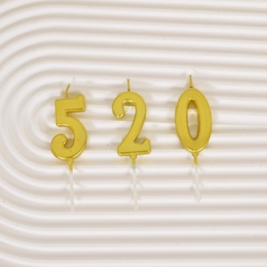 Gold Number <b>Birthday</b> Candles Paraffin Single Wick For Children <b>First</b> <b>Birthday</b> Cake <b>Decoration</b> - Product Image 4