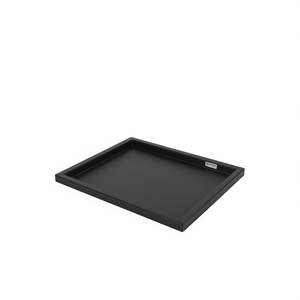 Base de ducha rectangular negra de ABS de 31.5 x 39.4 pulgadas, diseño minimalista para baño - Product Image 1