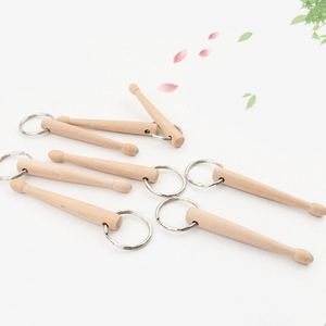 พวงกุญแจไม้กลองขนาดเล็กแบบขายส่ง ไม้กลองเปล่าสำหรับทำพวงกุญแจ - Product Image 2