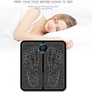 EMS Foot Massager Mat Pad Relax Feet for Home and Office Use Portable Electric Massage Pad Foot Massage