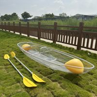 Vente en gros Bateau transparent Fun Canoë Multijoueur Kakay Bateau transparent bateau en plastique