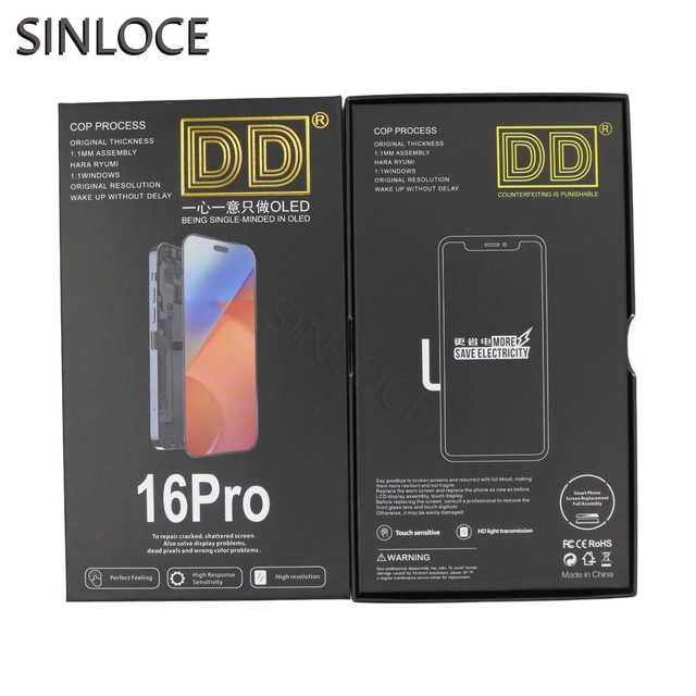 SINLOCE Factory direct sale OLED display 6.3 inches 1-year warranty suitable for iPhone 16 Pro