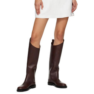 <span class=keywords><strong>Stivali</strong></span> Alti al Ginocchio da Donna in Pelle PU, Sexy e alla Moda, Comodi, con Tacco Basso, Stile Motociclista - Product Image 1