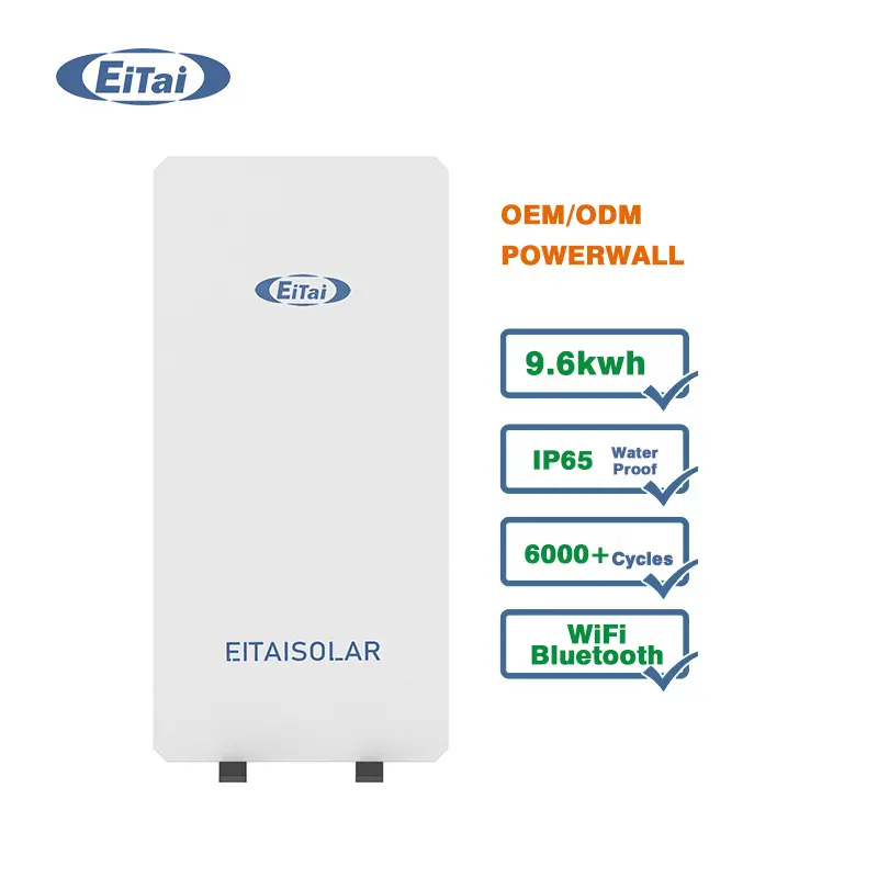 EITAI 낮은 화물 10kwh 48v 리튬 Lifepo4 배터리 <span class=keywords><strong>변경</strong></span> 80% DOD 200AH 51.2V 14.3KWH 전원 벽 태양 광 시스템 사용 배터리