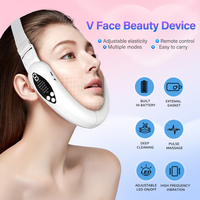 Ceinture de vibration électrique amincissante pour le visage, réducteur efficace du double menton, lifting en V, brûleur de graisse, instrument de modelage corporel