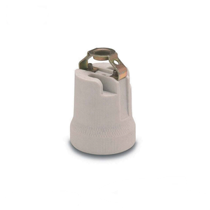CE ROHS <span class=keywords><strong>portalampada</strong></span> e27 in ceramica con fissaggio in metallo F519 E27 <span class=keywords><strong>portalampada</strong></span> in porcellana con <span class=keywords><strong>staffa</strong></span> - Product Image 2
