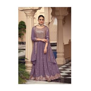 Georgette la plus vendue avec broderie Salwar Kameez Suit pour festival et occasion spéciale d'Inde - Product Image 1