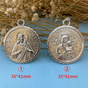 Personalizado de fábrica de plata antigua de aleación religiosa Benedict San <span class=keywords><strong>Benito</strong></span> encanto colgante para collar llavero Accesorios - Product Image 4