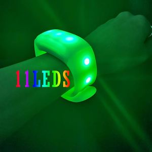 Pulsera LED RGB Programable con Control Remoto DMX512, 11/5 Luces, Tamaño Ajustable, 48H de Duración de Batería, Silicona ABS Portátil - Product Image 2