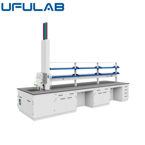 Mesa de Trabajo Central para Laboratorio, Estructura de Acero, Moderna, para Hospital o Escuela, Tipo Isla - Product Image 5