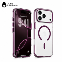 Étui de téléphone transparent ATB pour iPhone 18 Pro Max, ultra-fin, anti-jaunissement, TPU + PC, étui de protection pour téléphone, Funda Para iPhone