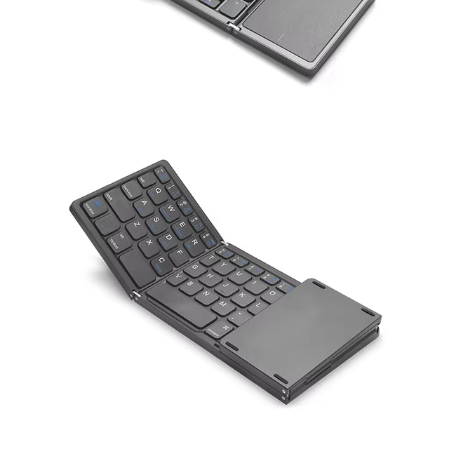 ZLY Foldable Keyboard Wireless Keyboard with Touchpad Mouse Rechargeable Mini Keyboard for Phone PC Tablet