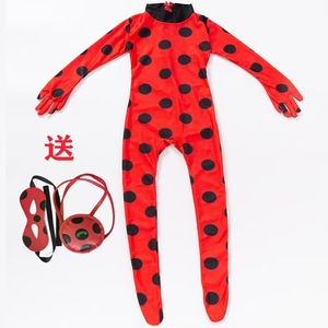 <span class=keywords><strong>Costume</strong></span> da Coccinella per Bambine, Tuta per Cosplay di Halloween, Abbigliamento per Spettacoli in Poliestere - Product Image 3