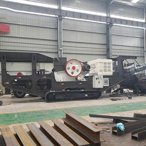 ชุดเครื่องบดกรามเคลื่อนที่แบบสายพานลำเลียงพร้อมอุปกรณ์ครบชุด ราคาประหยัด ดีไซน์กะทัดรัด สำหรับบดหินขั้นแรก - Product Image 1