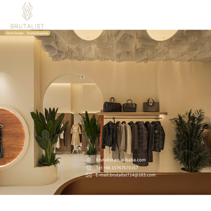 Cadeau de mode Souvenirs Boutique Décorations intérieures Présentoir de vêtements en or personnalisé pour meubles de magasin de boutique de détail - Product Image 4