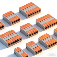 Connecteurs d'alimentation électriques universels rapides compacts -512/513/514/515 avec éclairage LED, contacts en laiton et cuivre, 600V 20A