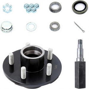 Nouvel ensemble de moyeu de remorque 5 boulons, cercle de 4,5 po avec arbre d'essieu de 1-3/8 po à 1-1/16 po, charge utile de 3500 lb - Product Image 1