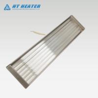 Panneau chauffant infrarouge industriel 380V 800W FQE à quartz avec réflecteur en acier inoxydable, module radiant IR pour four de cuisson de revêtements et peintures