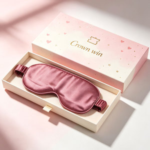 Manufacture Custom Printing Pattern Sleep Mask Box Fsc Certified Silk Eye Mask Drawer Box With Sliding Packaging Gift Box - Product Image 2