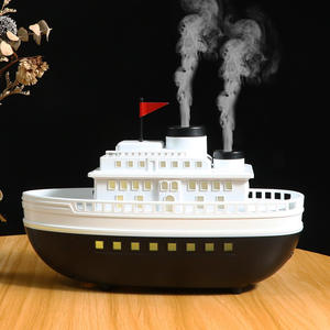 Humidificateur ultrasonique à double pulvérisation sur le thème des navires, 0,5 L, alimenté par USB, diffuseur d'huiles essentielles à brume, pour usage domestique et commercial - Product Image 3