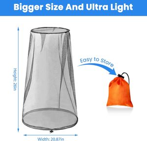 Chapeau moustiquaire respirant à couverture intégrale pour camping et pêche, anti-moustiques - Product Image 2