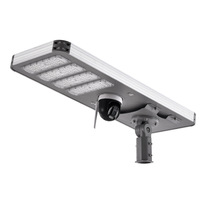 Lampadaire solaire LED étanche IP65 avec télécommande, système de surveillance par caméra extérieure 6m, construction en acier inoxydable, CQC