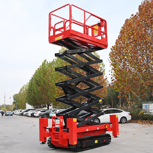 Самоходный гусеничный воздушный ножничный подъемник 12 м 14 м гидравлический подъемник с платформой гусеничного типа для отложений и возвышений - Product Image 4