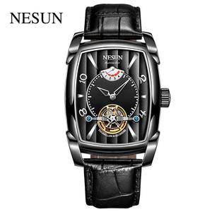 NESUN 9039 ragazzi cinesi fantasioso <span class=keywords><strong>orologio</strong></span> meccanico Business vera pelle cinturino acqua resistere Tourbillon ingranaggio <span class=keywords><strong>orologio</strong></span> automatico a mano - Product Image 2