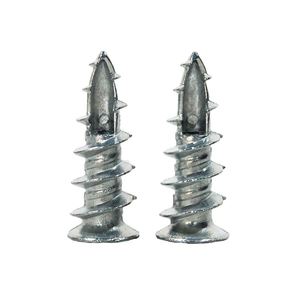 Tornillo de expansión galvanizado de plástico amarillo con anclaje autoperforante para fijación en paredes de hormigón y ladrillo - Product Image 1