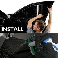Film teinté pour vitres de voiture Haosheng Série P 2 mil 2 plis teinté anti-éblouissement protection solaire film teinté pour vitres de voiture VLT 1% 3% 5% 10%