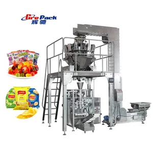 Automatische Granulat Salz Reis Bohnen Zucker Popcorn Nüsse Beutel Verpackungs maschine Vertikale Sanck Food Multifunktion verpackungs maschine