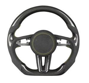 Volante de Cuero y Fibra de Carbono con LED Calefactable Personalizado para <span class=keywords><strong>Mazda</strong></span> 3, 6, CX-30, CX-3, 2019, 2020, 2021, 2022, <span class=keywords><strong>2023</strong></span>, 2024, 2025, 2026 - Product Image 6