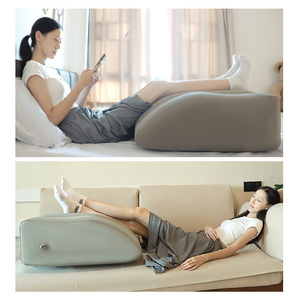 Inflatable Leg Pillow Trapezoidal 63x50x25cm PVC Massage Cushion For Adults Relaxation <b>Support</b> - Product Image 1