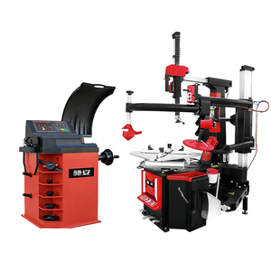 Démonte-pneus automatique Chian avec équilibreuse de roues intégrée et élévateur, force de levage 3000 kg, gamme de roues 14"-26" - Product Image 1