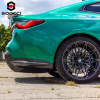 Kit de diffuseur arrière en fibre de carbone sèche style RSC 7 pièces pour BMW G80 G81 M3 G82 G83 M4 Kit de carrosserie de pare-chocs arrière