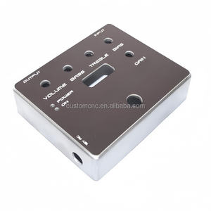 Boîtier de pédale de <span class=keywords><strong>guitare</strong></span> personnalisé usiné CNC en acier inoxydable et aluminium anodisé, usinage par électroérosion à fil, brochage, OEM - Product Image 2