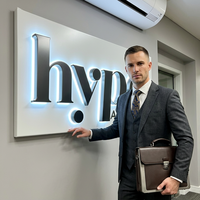 Lettres en acrylique personnalisées rétroéclairées par LED, multicolores, résistantes à l'eau, lettres en relief 3D avec halo lumineux pour la décoration de la façade d'un café