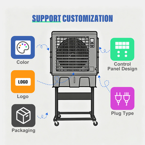 Enfriador de Aire Evaporativo Portátil Industrial de 15000cmh, Humidificador, Ventilador de Aire de Gran Capacidad, Precio - Product Image 1
