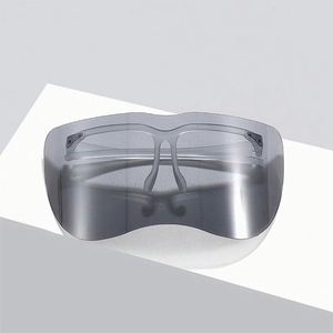 Lunettes de soleil sportives coupe-vent personnalisées avec logo, vente en gros, dernières nouveautés, transparentes, surdimensionnées, monobloc, sans monture, pour hommes et femmes - Product Image 2